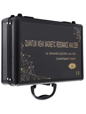 Quantum Weak Magnetic Resonance Analyzer Case - Black & Gold